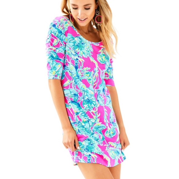 Lilly Pulitzer Dresses & Skirts - Lilly Pulitzer Lobsters In Love Lajolla Dress- XL